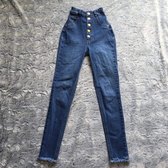 Sol Beauty and Care Booty Shaping Jeans Size 0 / 10 Ultra High Rise Jeans - Picture 2 of 11